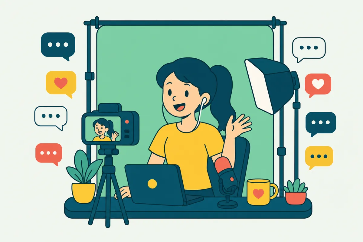 Ilustração: Chat ativo na live da Kick