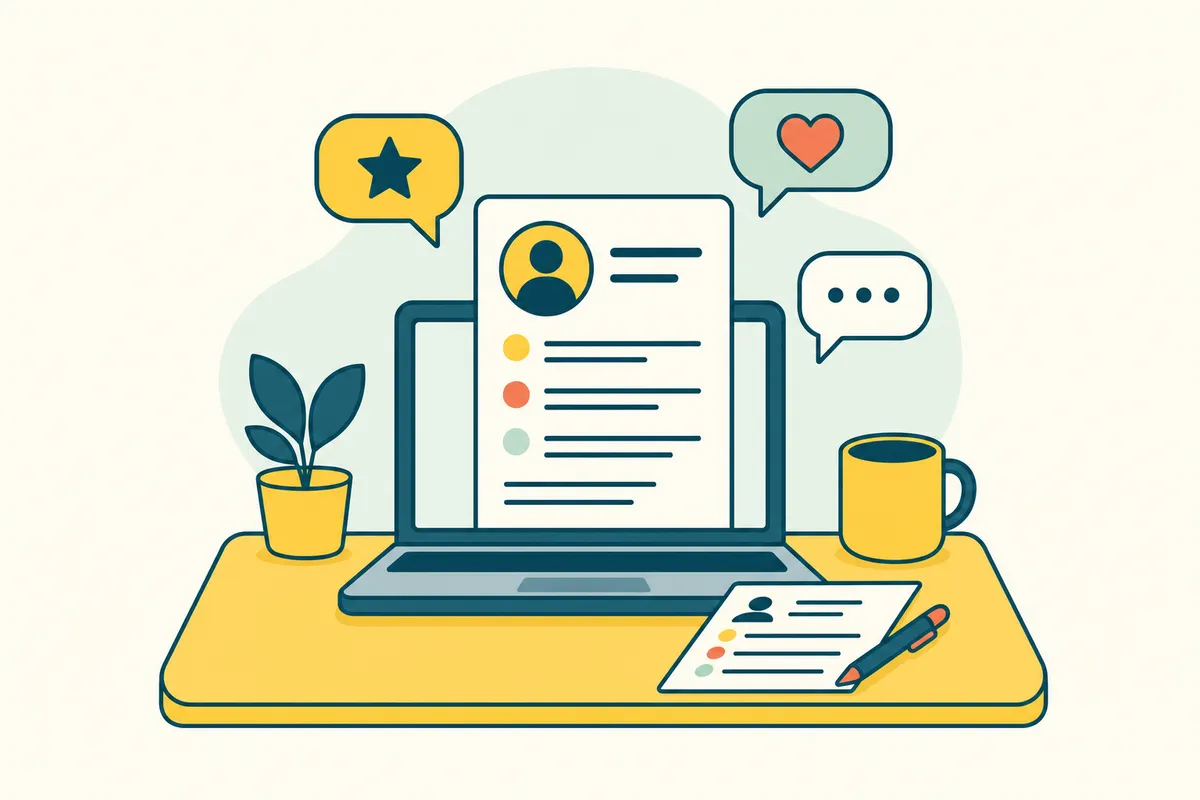 Ilustração: Comentários para LinkedIn