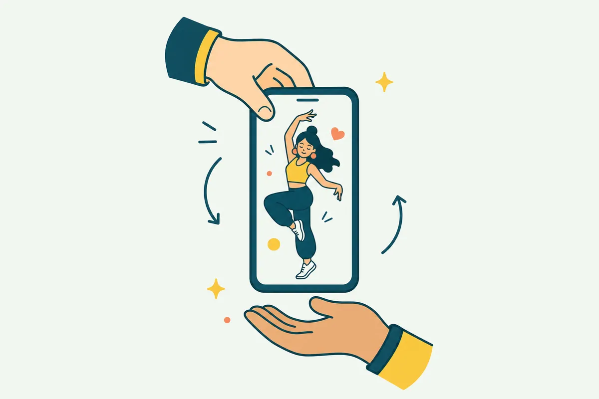 Ilustração: Compartilhamentos para TikTok