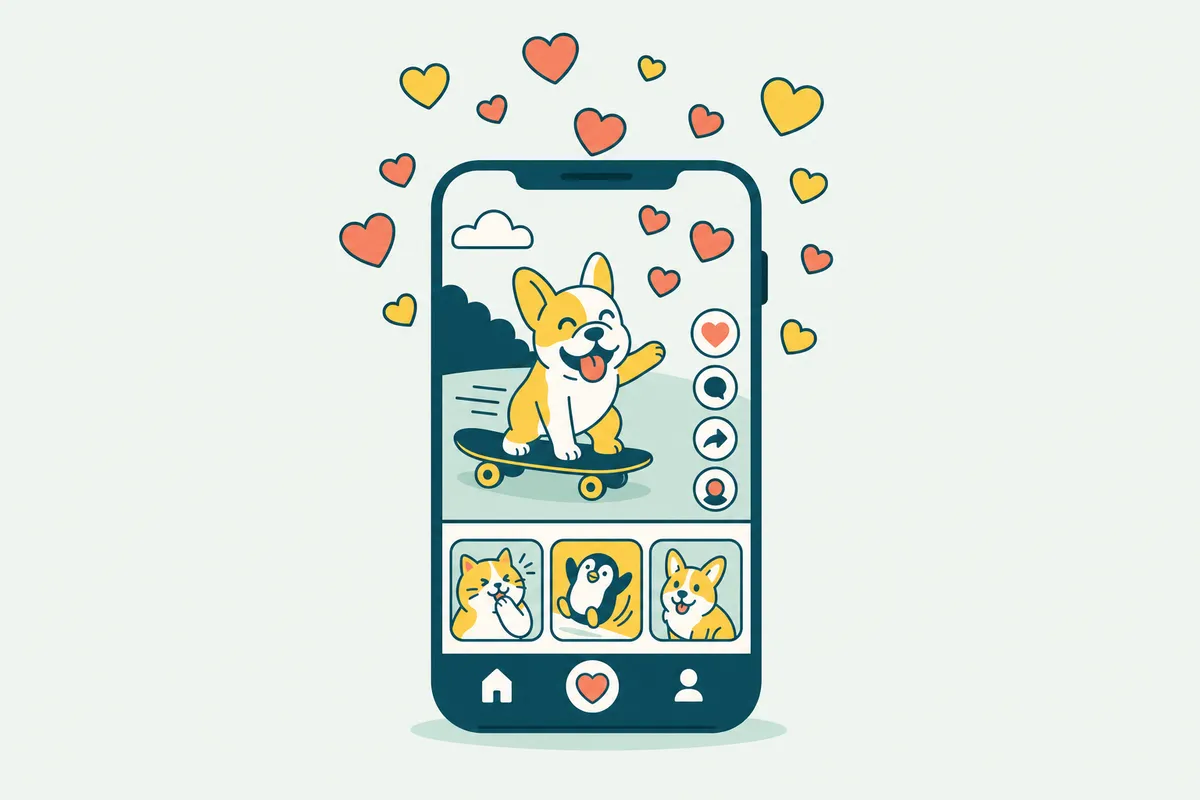 Ilustração: Curtidas no Kwai