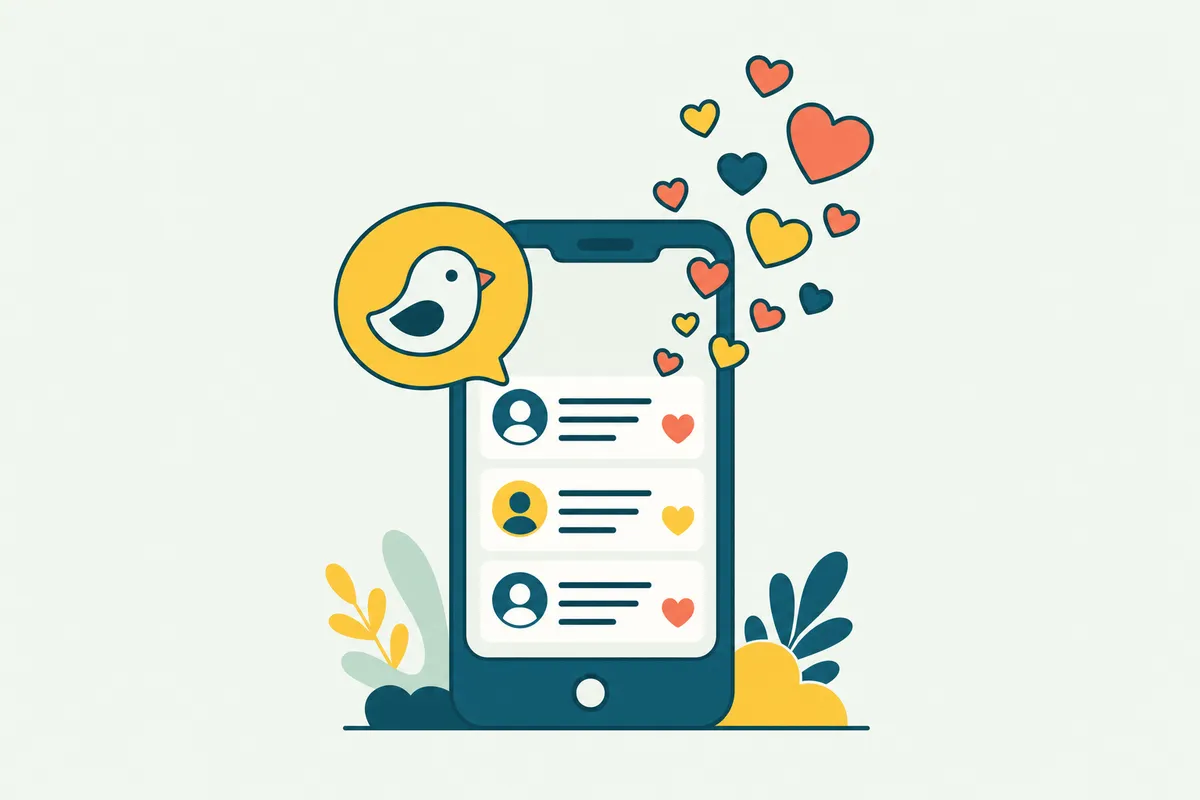 Ilustração: Curtidas no X (Twitter)