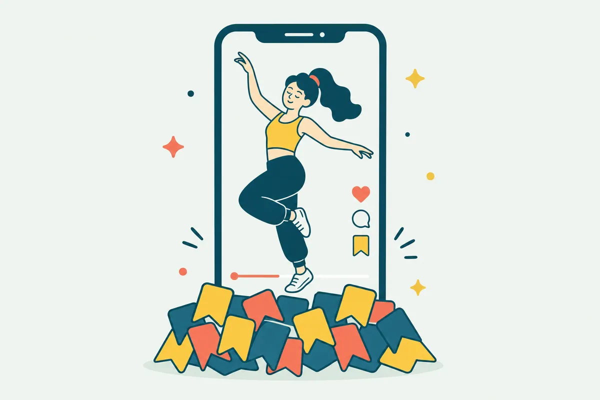 Ilustração: Salvamentos para TikTok