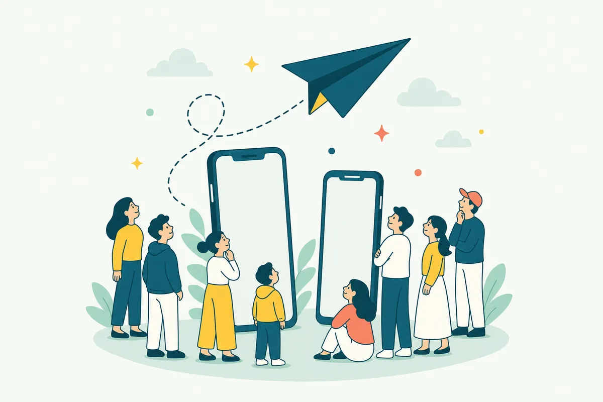 Ilustração: Visualizações no Telegram